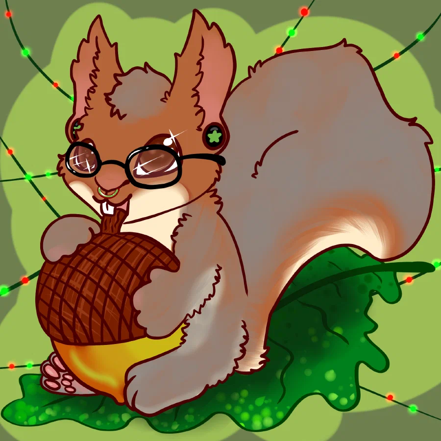 Skwrl Holiday Chibi