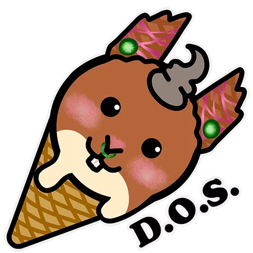 Sticker Icecream Name