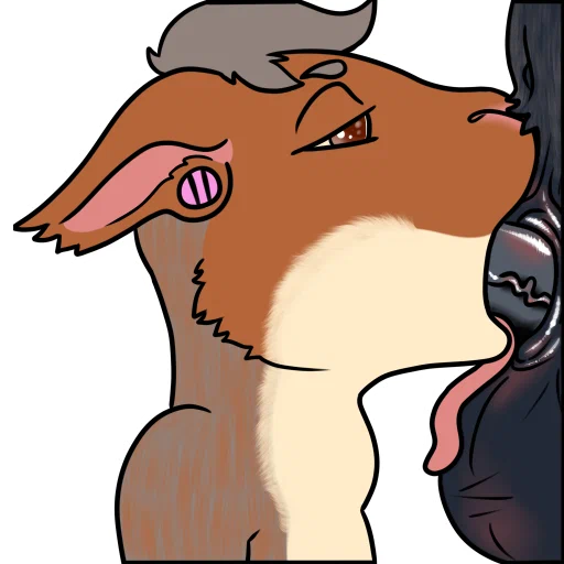 Sticker Lewd Balls Mouth